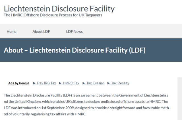 Screenshot LDF-Webseite