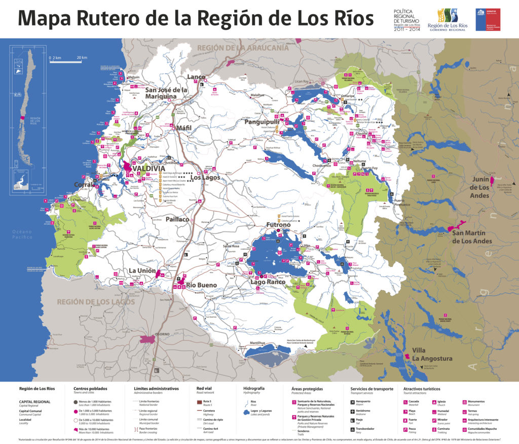 Mapa-Región de Los Ríos